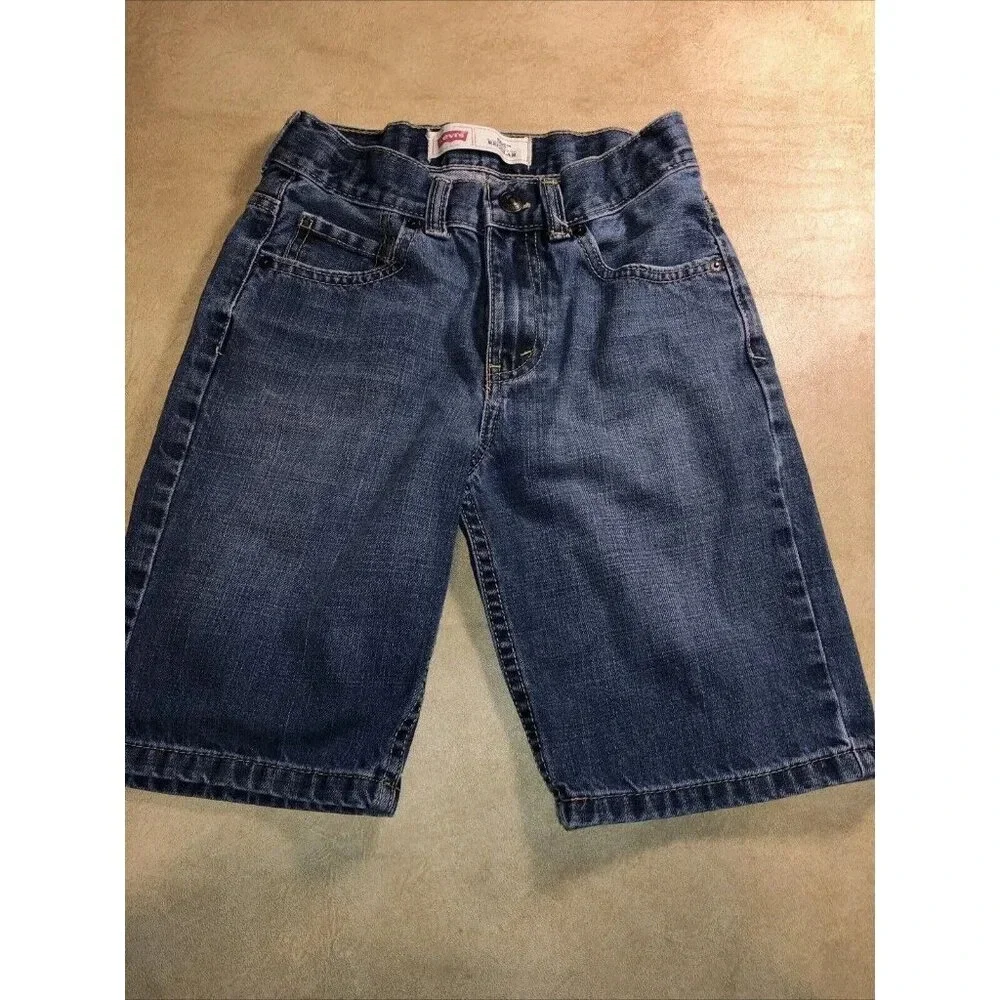 Levis Boys Jean Shorts Size 8 Reg 24 505‎ Blue